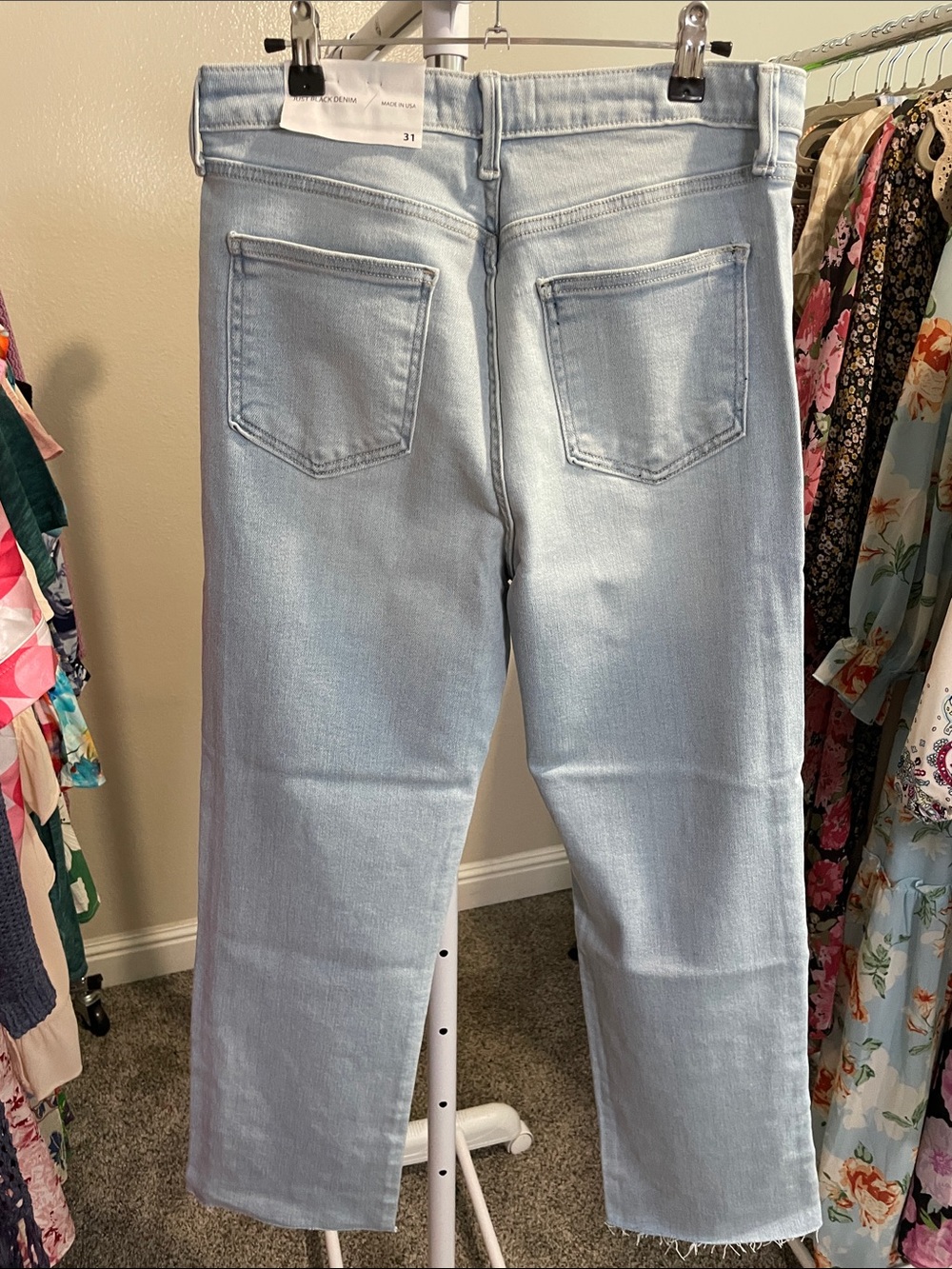 Just Black Denim Light Blue High-Rise Wide-Leg Jeans - Picture 2 of 2